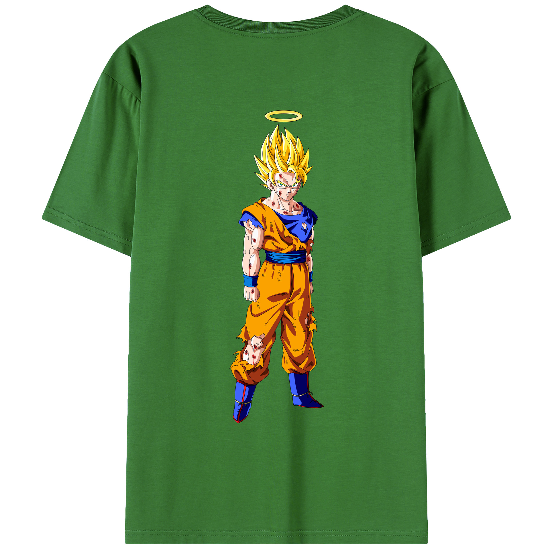 （画像用） ドラゴンボール 孫悟空（そん ごくう）Son Goku カカロット DRAGON BALL Kakarotto レディース半袖Tシャツ(バックプリント)